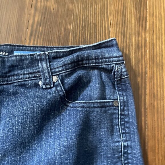 Style & Co. Petite Jeans Womens Size 14P Tummy Control Capri Zip Fly Bedazzled - Picture 7 of 13